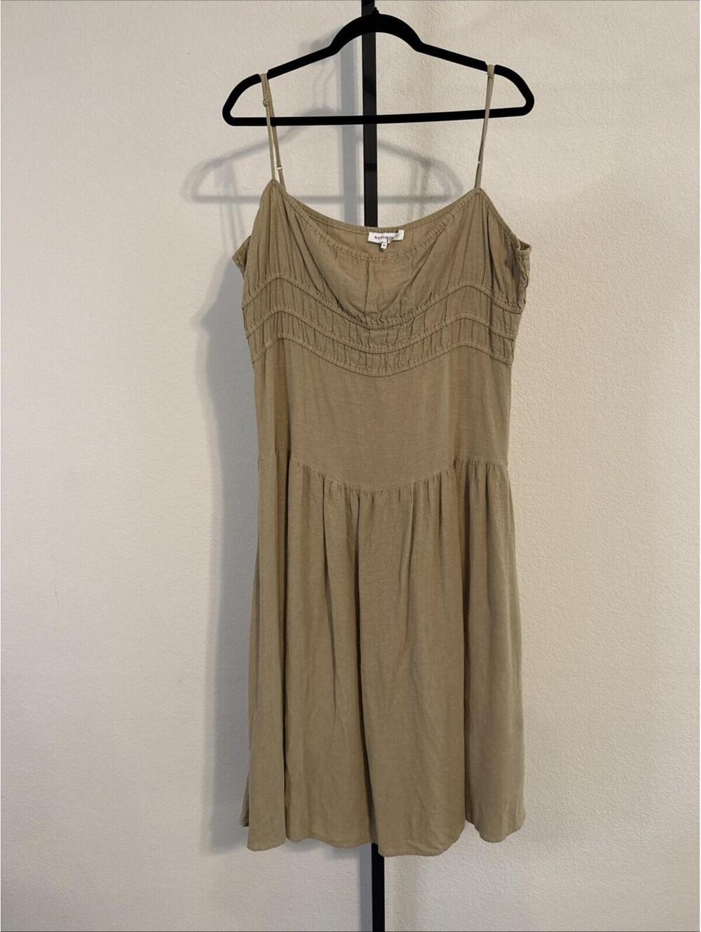 Anthropology We Wore What Smoked Waist Midi Dress MED